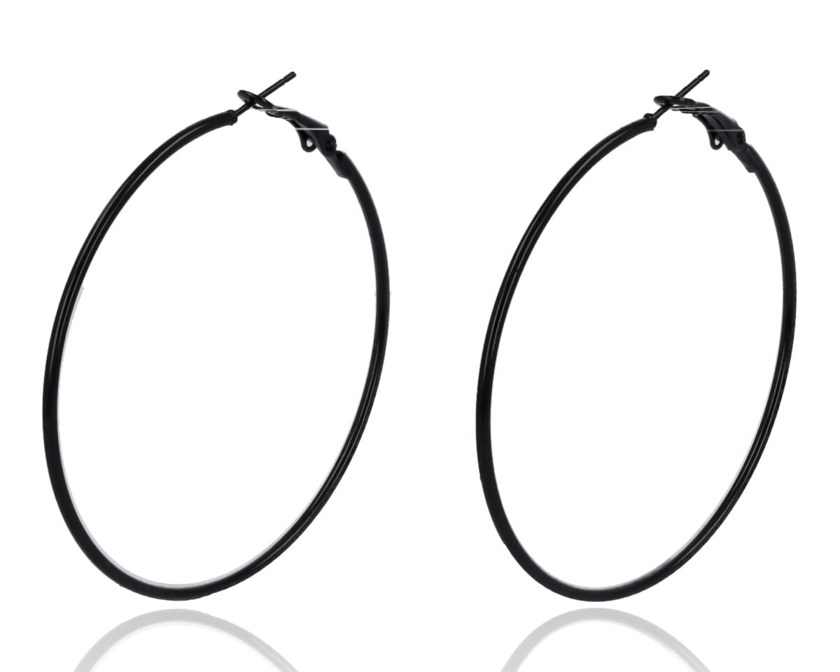 Kolczyki koła metalowe