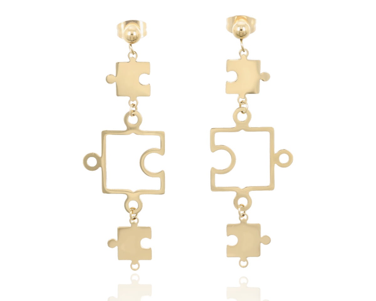 Kolczyki puzzle