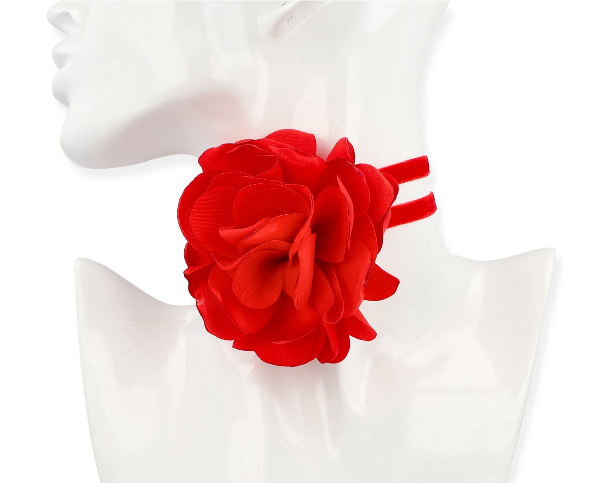 Naszyjnik choker róża