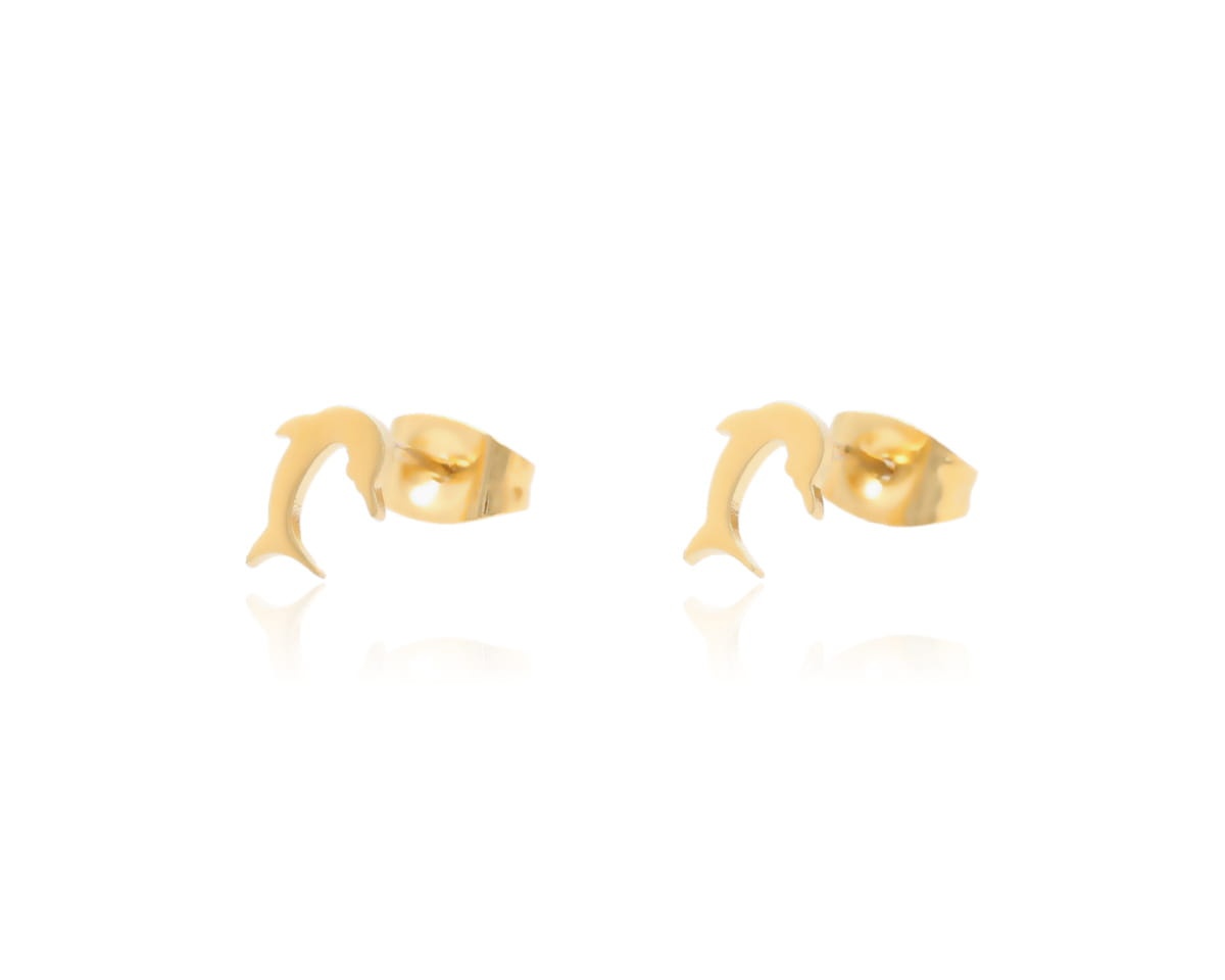 Kolczyki delfinek 6 mm