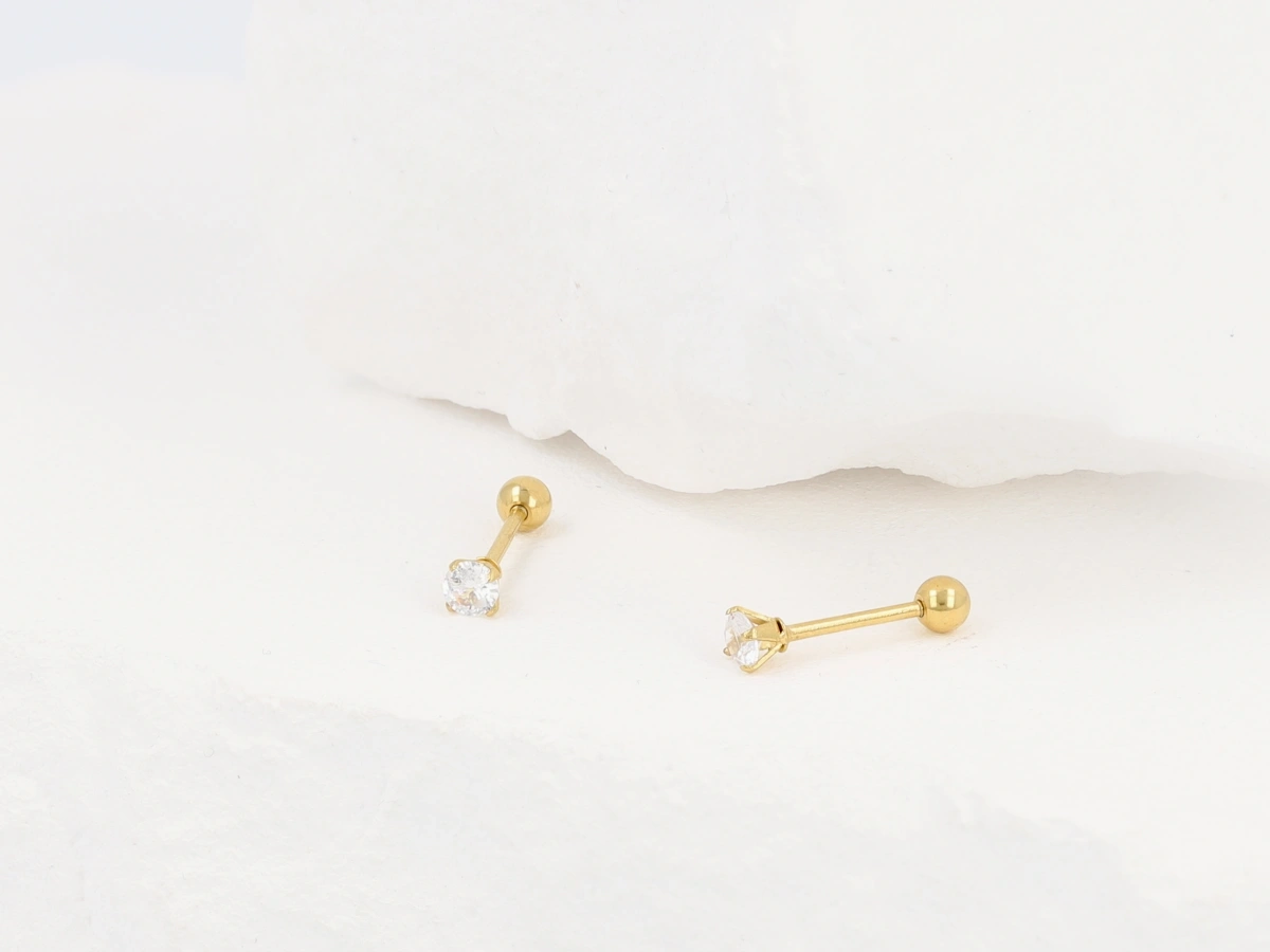Kolczyki oczka  (3 mm)