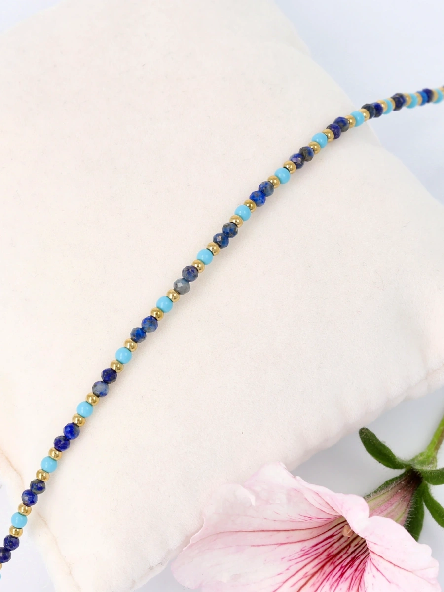Bransoleta głębia oceanu lapis lazuli turkus