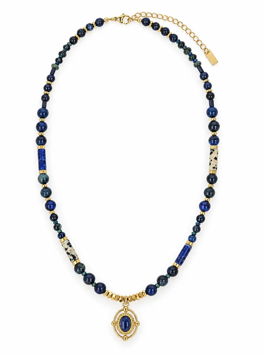 naszyjnik kamień naturalny lapis lazuli
